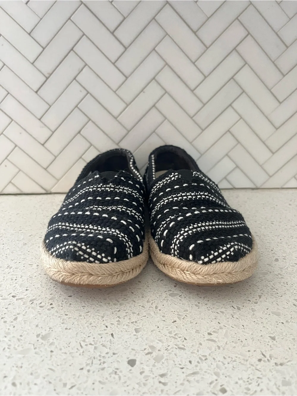 Toms Alpargata Rope Slip On Espadrille Size 8